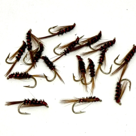3 Buzzer Top Hat Per Pesca Alla Trota – Esche Verdi Con Flash, Misura 12, Fatte In UK