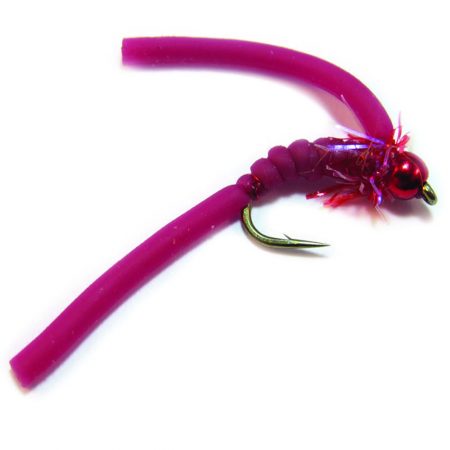 Squirmy Wormy Bloodworm Red Bead Head