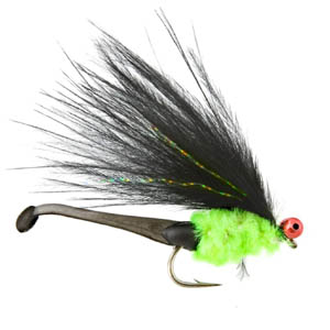 Mini Waggle Tail Black & Lime Cats