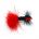 Nymph MONTANA RED ( MARABOU TAIL )