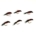 6X RED QUILL DIAWL BACHS