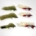 X6 OLIVE & WHITE MINKEY LURES